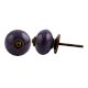 Purple Round Antique Fitting Ceramic Cabinet Knob